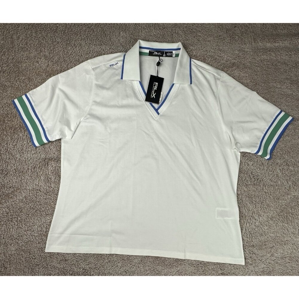 RLX Ralph Lauren Women's Short Sleeve Tour Pique Cricket Polo Size XXL NWT - Picture 2 of 14